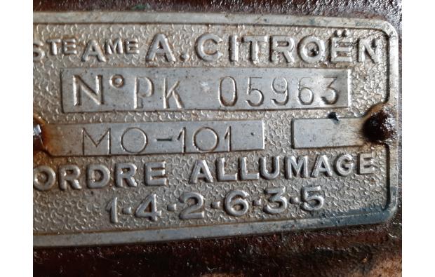 BLOC MOTEUR CITROEN TRACTION 15/6 BLOC MOTEUR CITROEN TRACTION 15/6
