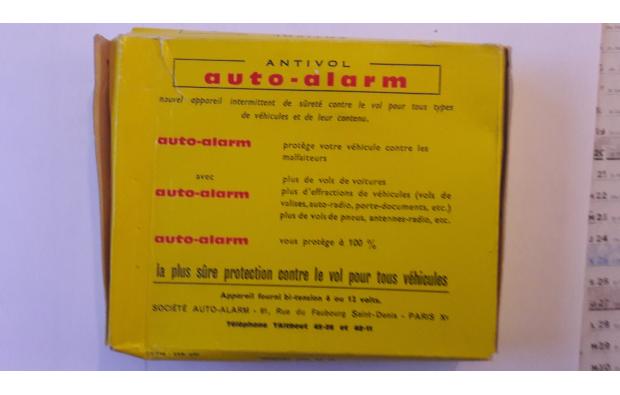 Accessoire alarme auto epoque Accessoire alarme auto epoque