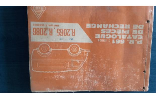 manuel pieces renault r2065 /2086 1954 manuel pieces renault r2065 /2086 1954