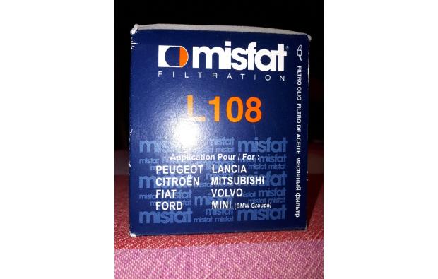 Filtre à huile moteur MISFAT L108 Filtre à huile moteur MISFAT L108
