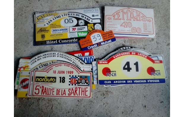 plaques de rallyes plaques de rallyes