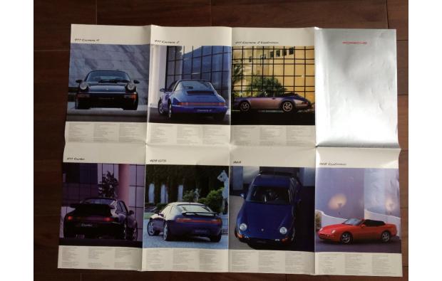 Ancien poster porsche 928 968 964