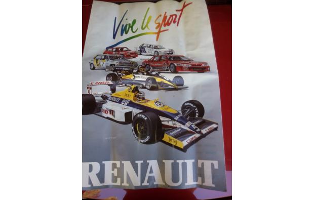 AFFICHE RENAULT 90 ANS AFFICHE RENAULT 90 ANS