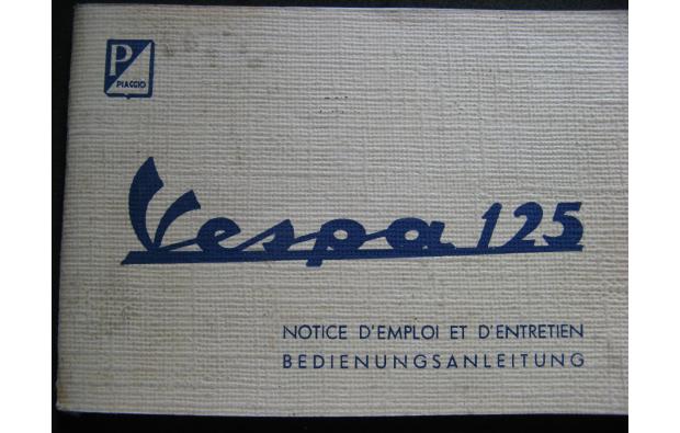 VESPA 125 Carnet d'entretien VESPA 125 Carnet d'entretien