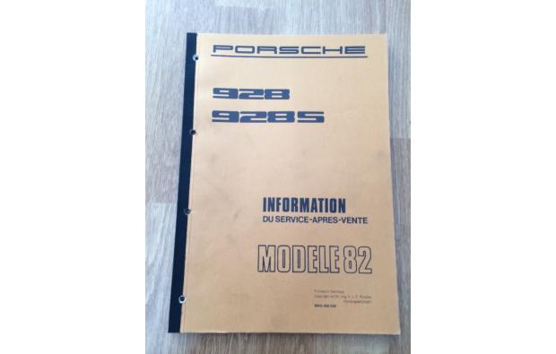 Manuel atelier Porsche 928 S 1982