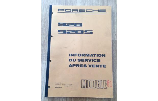 Manuel atelier Porsche 928 - 928 S 1981 Manuel atelier Porsche 928 - 928 S 1981
