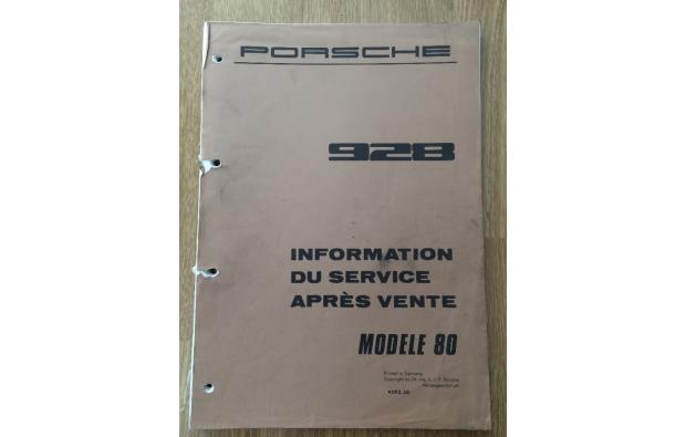 Manuel atelier Porsche 928 1980