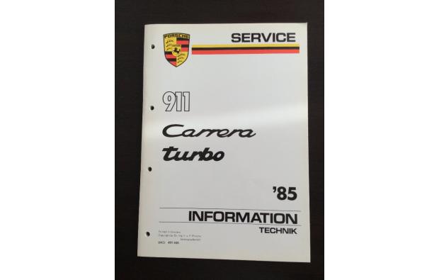 Manuel atelier Porsche 911 930 1985