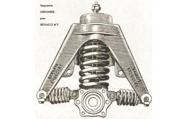 RENAULT 4CV suspension Grégoire.